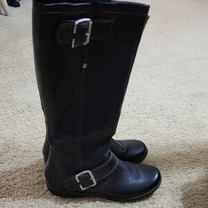 Boc Black Leather Knee-High Boots